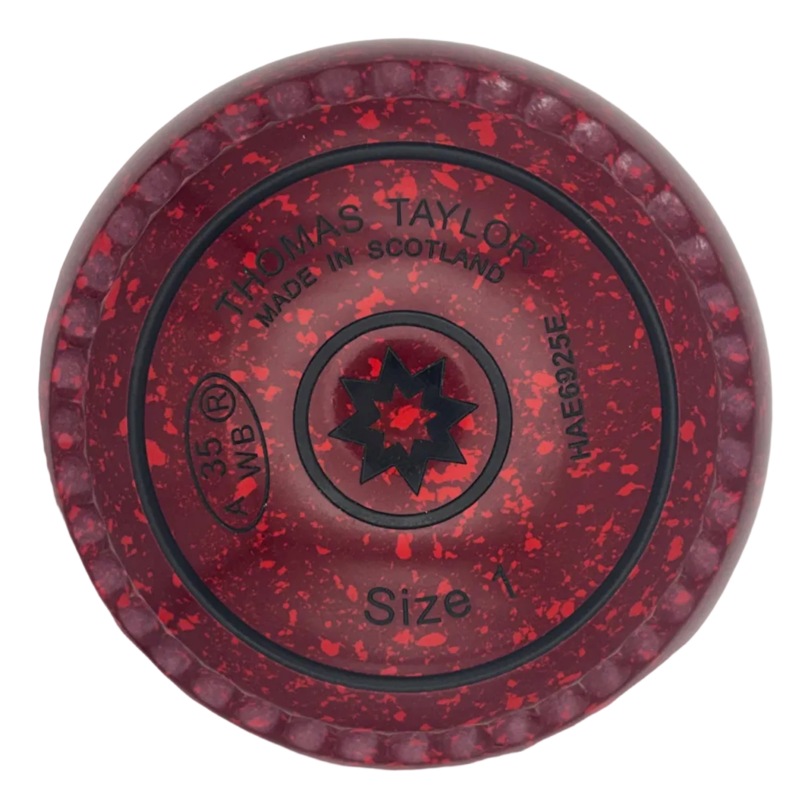 Taylor Ace 1H Maroon Red Geometric Star Emblem Xtreme Grip front