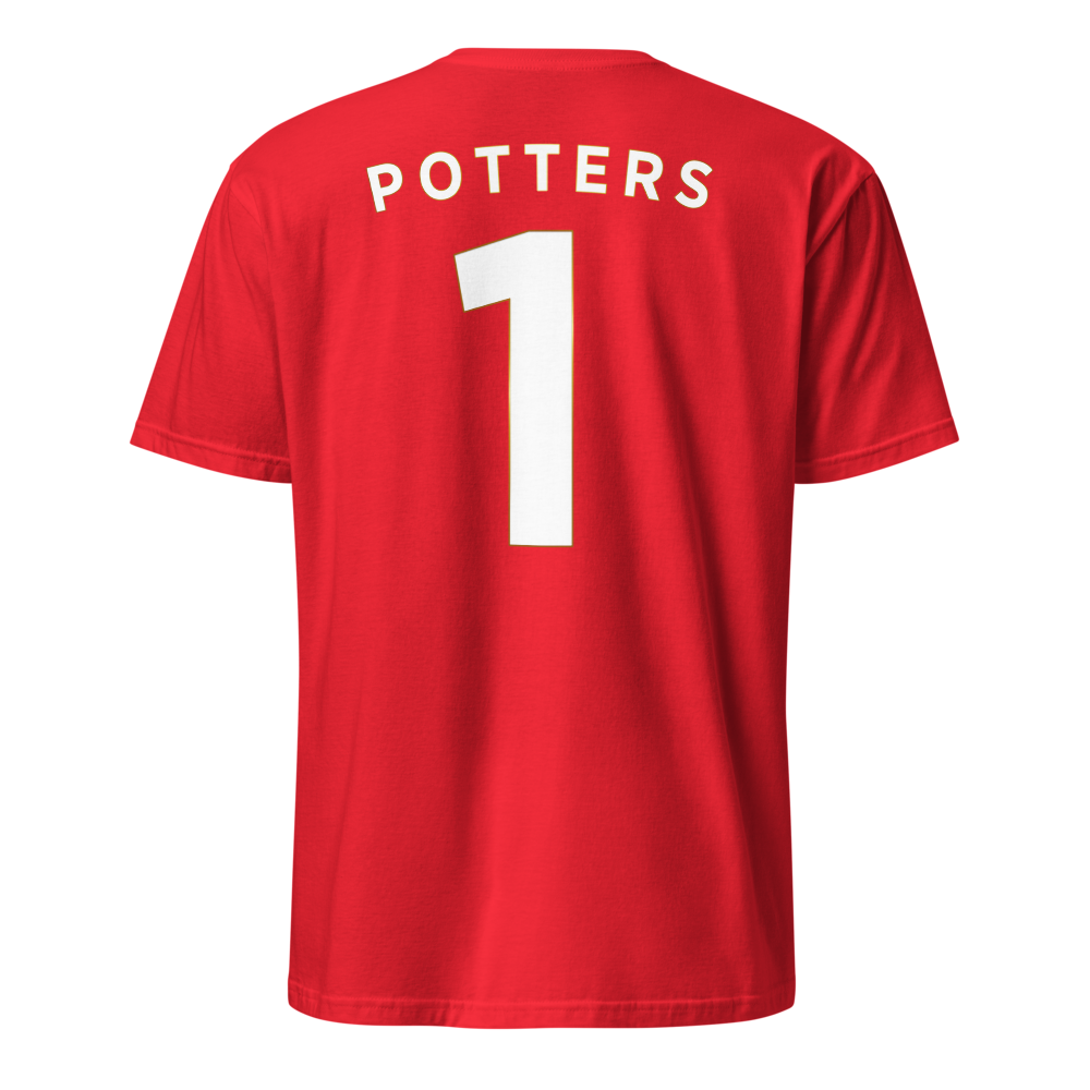 Potters Resorts Football Top REAR RED