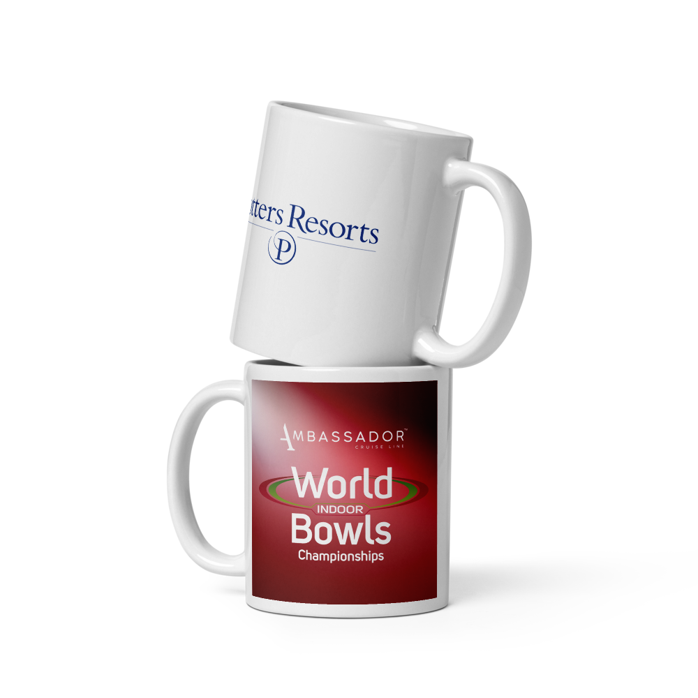 World Bowls Championships Red & White Mug