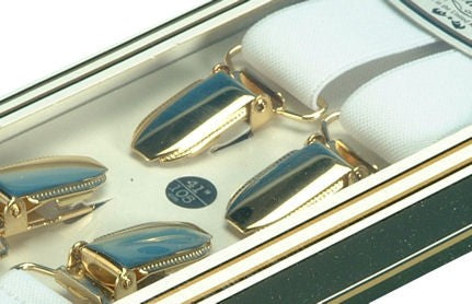 Drakes Pride Braces - White